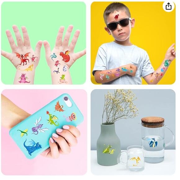 Magic Dragon Waterproof Temporary Tattoos - Picture 4 of 5